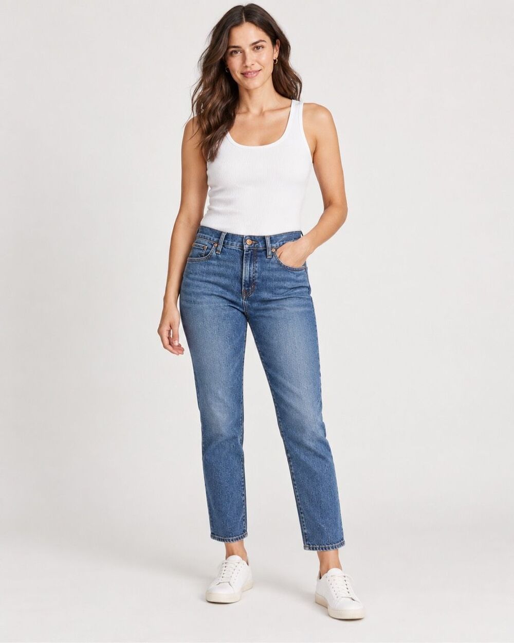 Madewell The Mid-Rise Perfect Vintage Jeans Women’s 29 Blue Straight Leg Denim